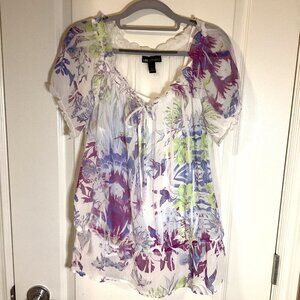 I. N. Studio Women's Blouse Camisole Lining Top Feminine Sheer Size XL